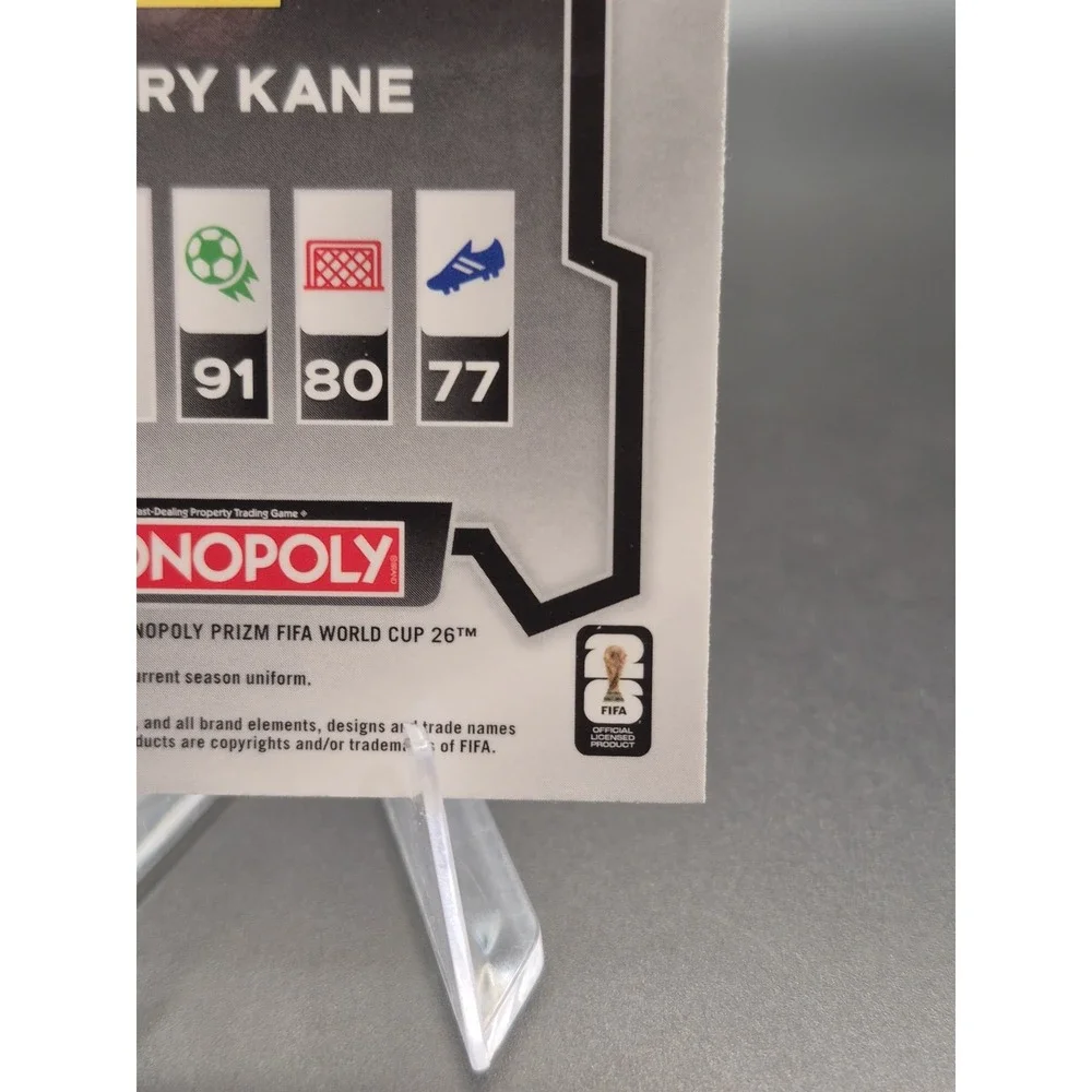 2026 Panini Prizm Monopoly FIFA World Cup Harry Kane #22 Blue Wave England